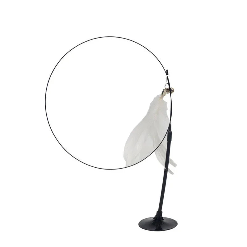 Brinquedo de pena para gatos