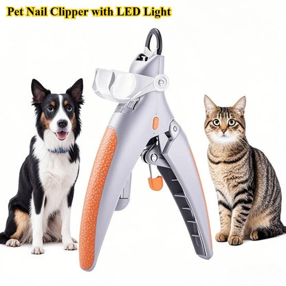Cortador de Unhas para Cães e Gatos com Luz LED