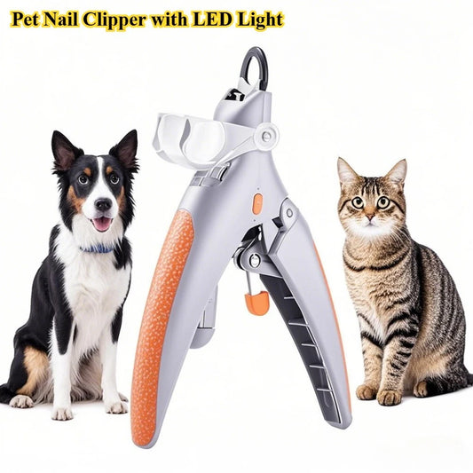 Cortador de Unhas para Cães e Gatos com Luz LED