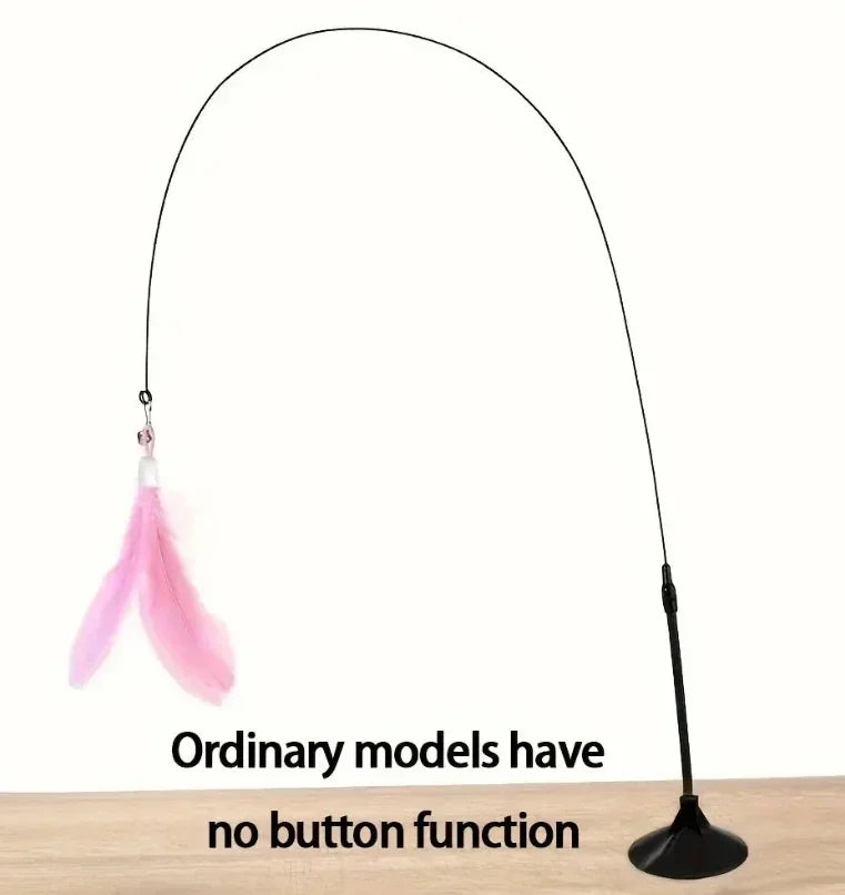 Brinquedo de pena para gatos