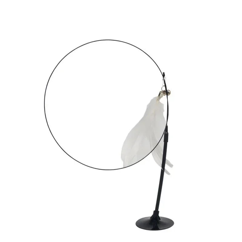 Brinquedo de pena para gatos